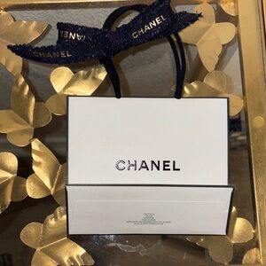 Chanel White Bag with Holiday Ribbon